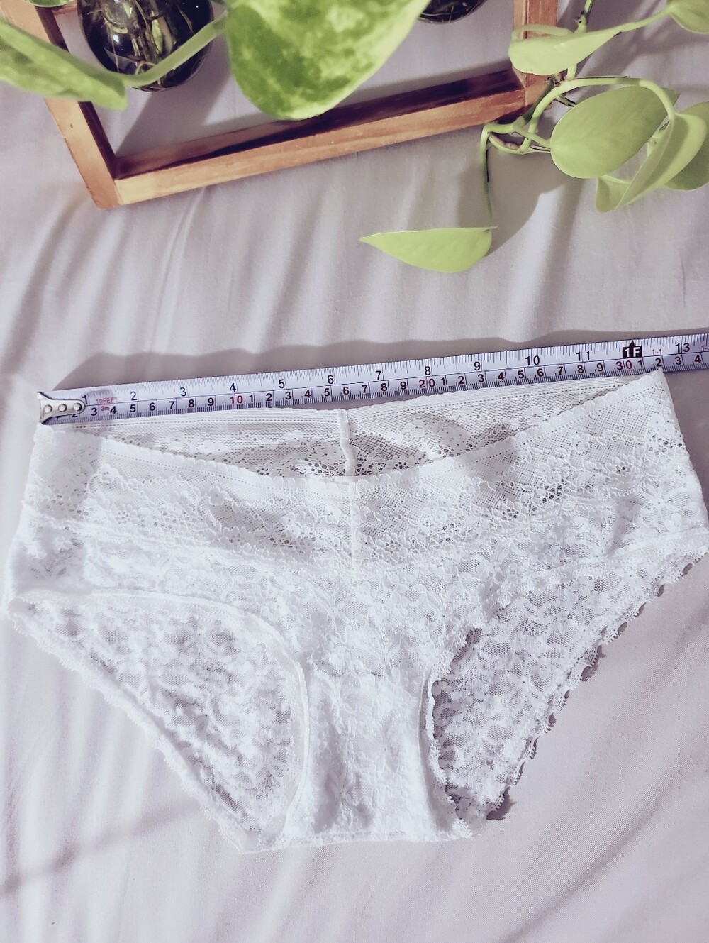 AERIE White Lace Low Rise Bikini Briefs - Picture 3 of 8